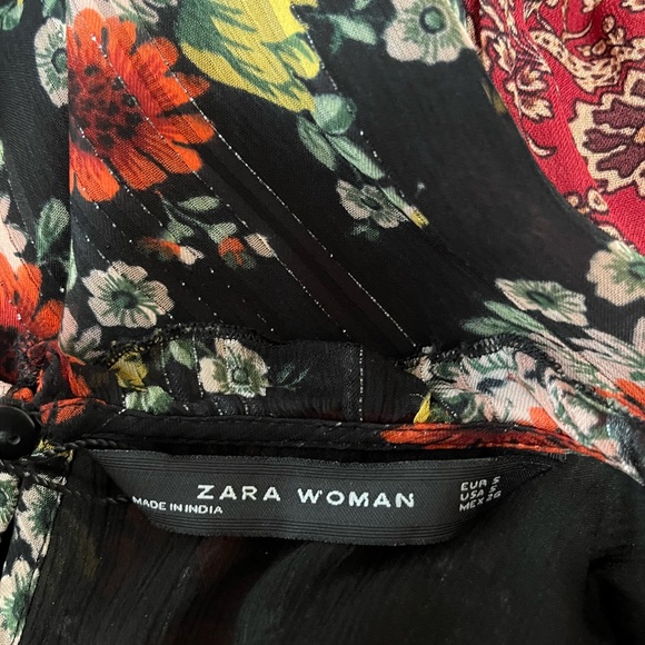 New Zara Woman Peasant Style Dress - Picture 10 of 10